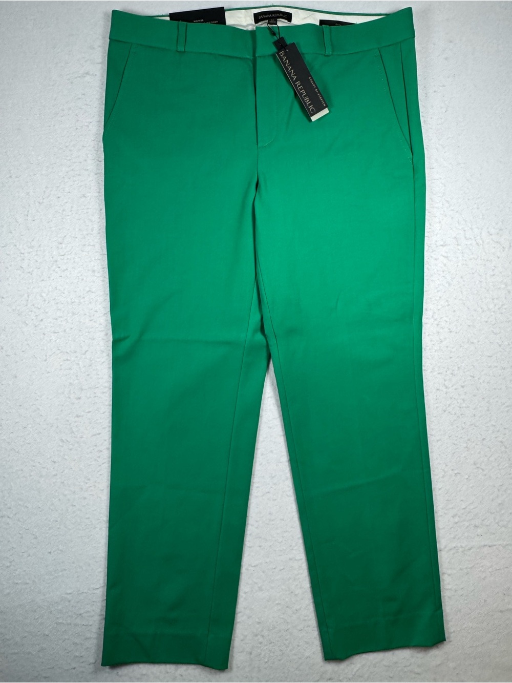 NWT Banana Republic Ryan Green Straight Leg Pants Size 12 - Picture 2 of 13
